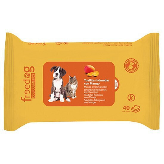 FREEDOG Mango Moist Wipe 40 Units