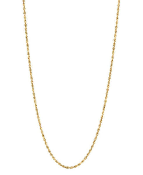Macy's glitter Rope Link 20" Chain Necklace (1-3/4mm) in 10k Gold