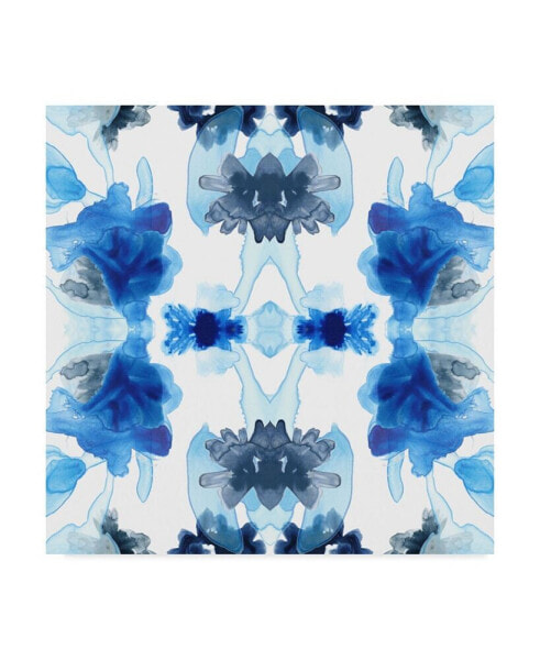 June Erica Vess Blue Kaleidoscope II Canvas Art - 15" x 20"