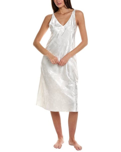 N Natori Imperial Garden Night Dress Women's White Xs