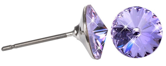 Rivoli Violet fine earrings