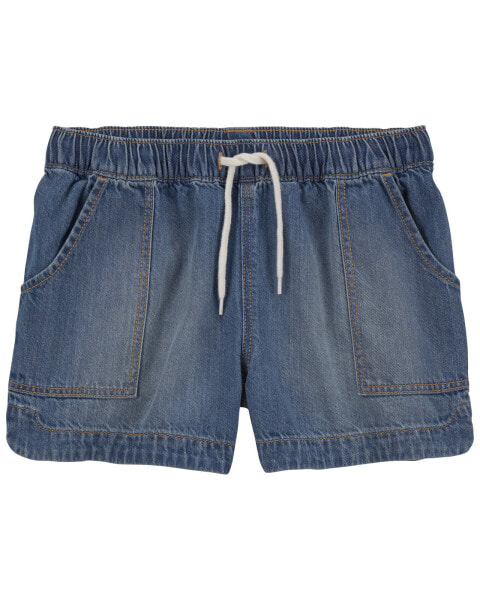 Kid Denim Drawstring Sun Shorts 7