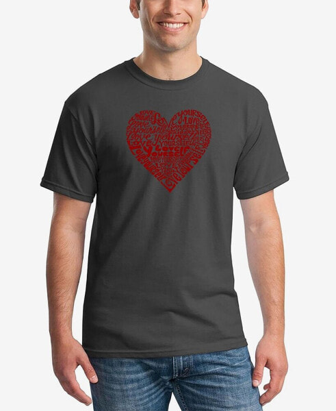 Men's Love Yourself Printed Word Art T-shirt