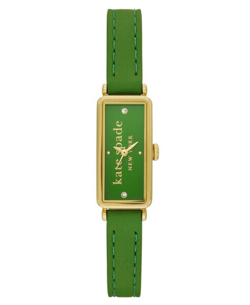 Women's Rosedale Three Hand Quartz Green Leather Watch 32mm