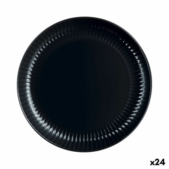 Тарелка плоская Luminarc Cottage Чёрный Cтекло 25 cm (24 штуки)