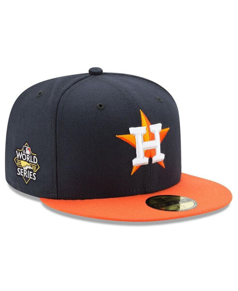 Men's Navy, Orange Houston Astros 2022 World Series Side Patch 59FIFTY Fitted Hat