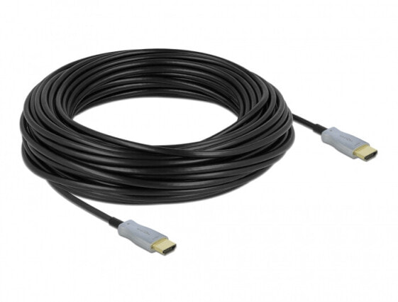 Delock 85016 - 25 m - HDMI Type A (Standard) - HDMI Type A (Standard) - 18 Gbit/s - Black