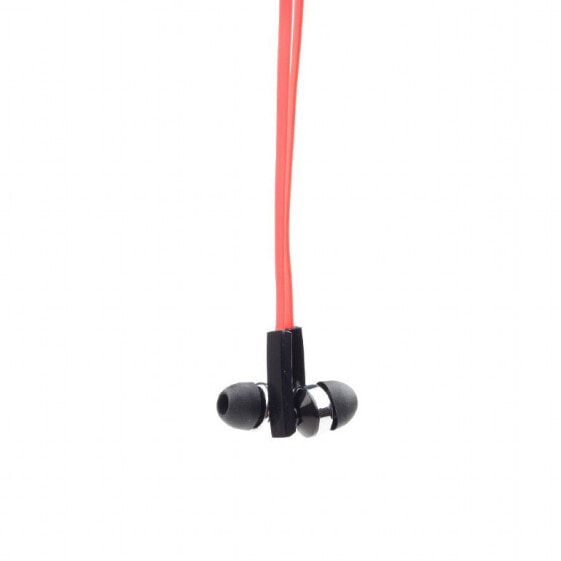 Gembird Porto - Headphones - In-ear - Calls & Music - Black - Red - Digital - 1.2 m