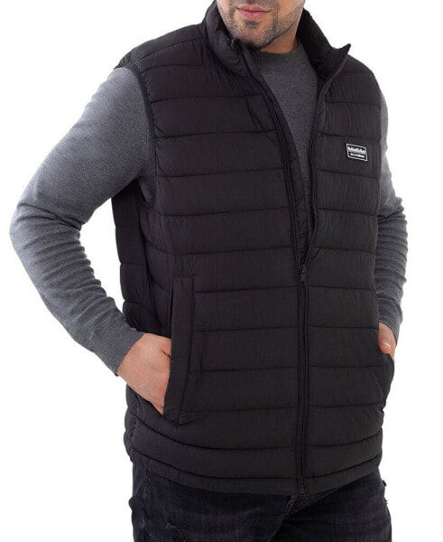 Men's Light Puffer Packable Vest, up to 2XL