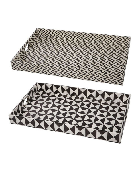 Hanley Geometric Trays, Set of 2