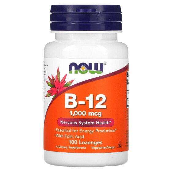 B-12, 1,000 mcg, 100 Lozenges