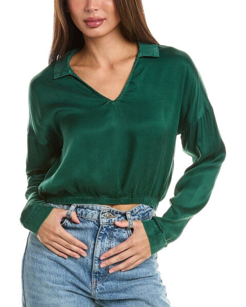 Bella Dahl Collar V-Neck Pullover Women's Xs