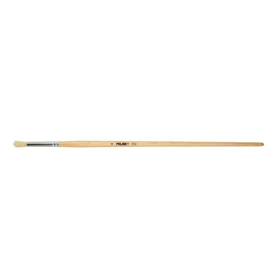 MILAN Polybag 6 Round Chungking Bristle Paintbrushes For Oil Painting Series 512 Nº 4