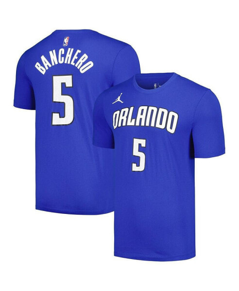 Men's Paolo Banchero Blue Orlando Magic 2022/23 Statement Edition Name and Number T-shirt