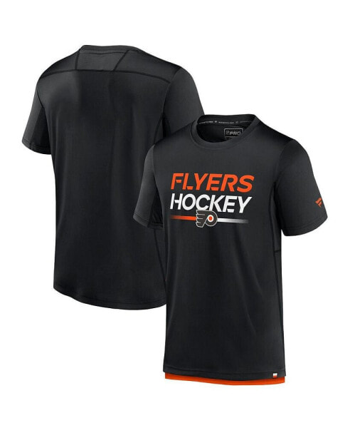 Men's Black Philadelphia Flyers Authentic Pro Tech T-shirt