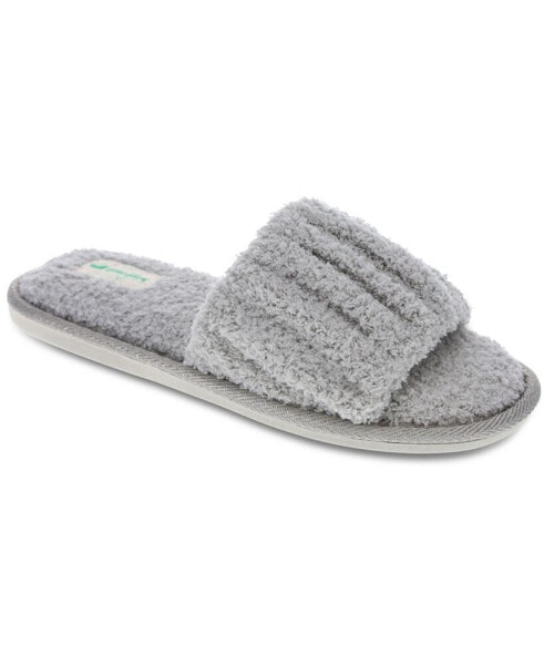 Women's Chenille Ruche Slide Slippers