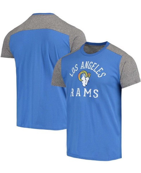 Men's Royal, Gray Los Angeles Rams Field Goal Slub T-shirt