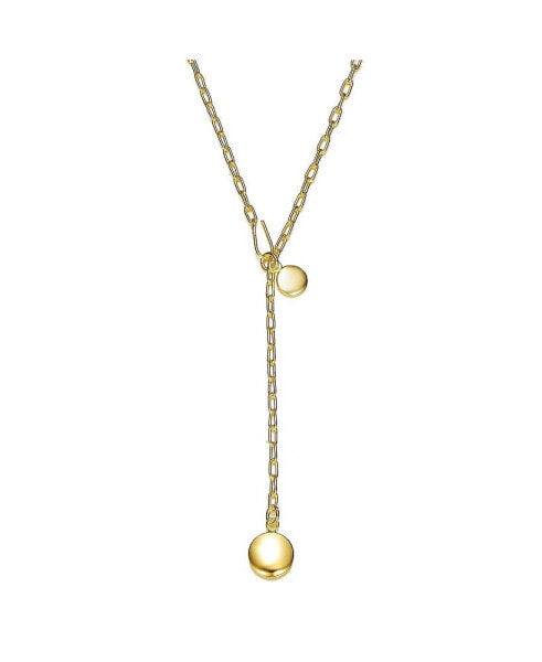 14K Gold Plated Y Neck Necklace
