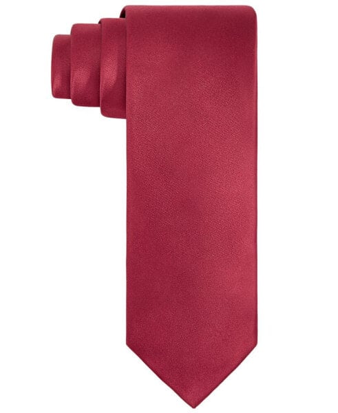 Men's Crimson & Cream Solid Tie