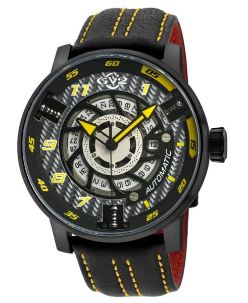 Часы Gv2 By Gevril Motorcycle Swiss Automatic Black Leather Watch