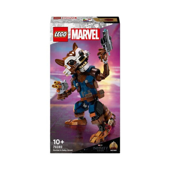 Конструктор пластиковый Lego Marvel Rocket & Baby Groot 566 деталей