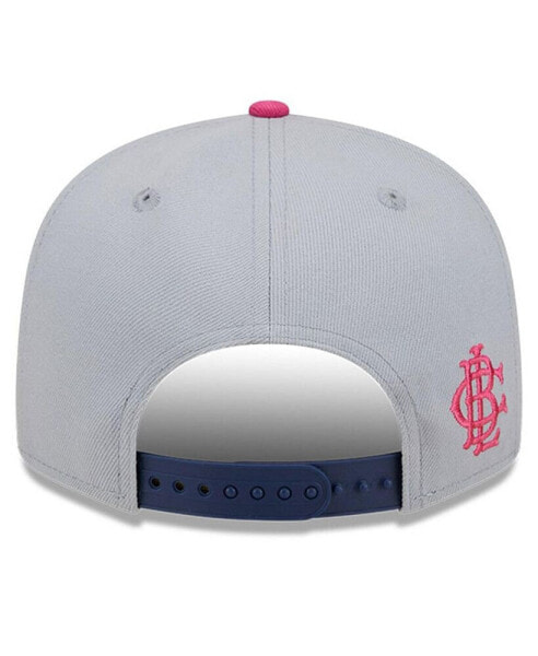 Men's Gray/Navy Chicago White Sox Raspberry Big League Chew Flavor Pack 9FIFTY Snapback Hat