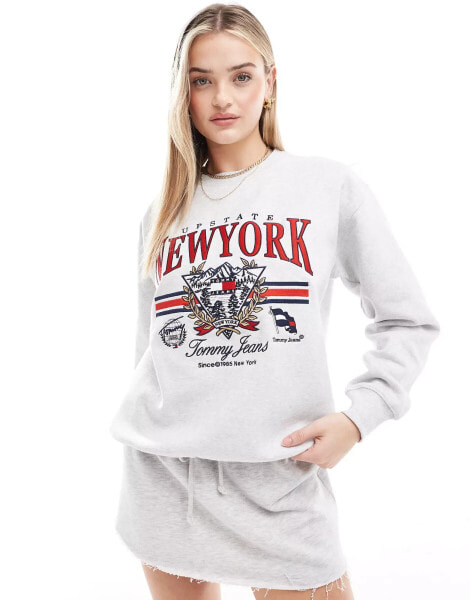 Tommy Jeans Relaxed Sweatshirt in Multi