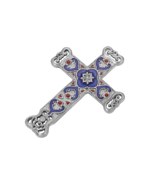 Брошь Faith Enamel Cross Brooch