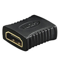 Переходник HDMI Wentronic с позолоченными контактами, HDMI Type-A - HDMI Type-A, черного цвета