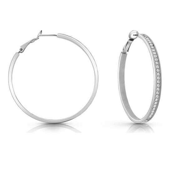 Серьги Macy's Black Spinel Small Hoop.