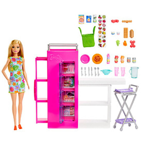 BARBIE And Ultimate Kitchen Pantry Playset With Over 25 Pieces Doll
