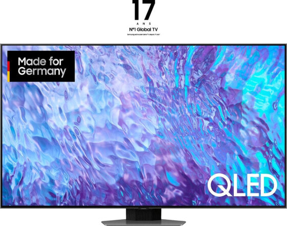 Telewizor Samsung SAMSUNG GQ-55Q80C, QLED TV - 55 - silver, UltraHD/4K, SmartTV, WLAN, Bluetooth, HDR, FreeSync, 100Hz panel