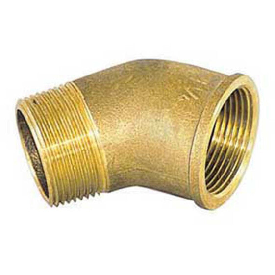 PLASTIMO 90º Brass Male/Female Connection