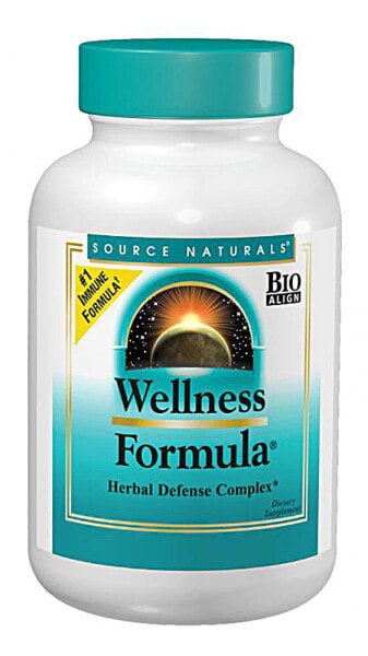 Source Naturals Wellness Formula Комплекс для иммунной поддержки при признаках дисбаланса 90 таблеток