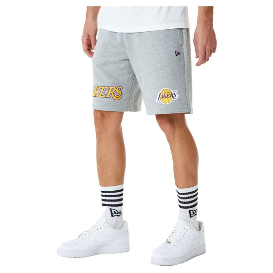 NEW ERA 60357045 NBA Team Logo Los Angeles Lakers Sweat Shorts