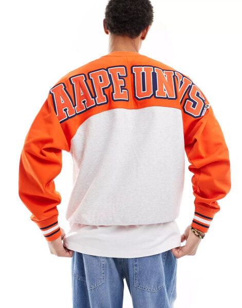 Aape By A Bathing Ape raglan sweatshirt in multi