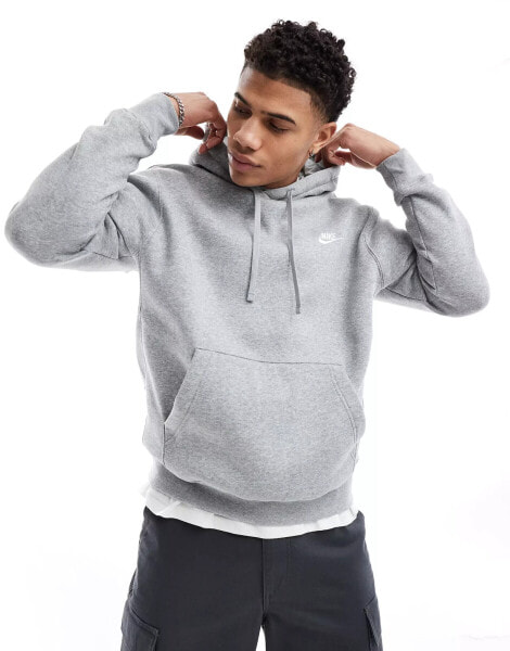 Nike Club hoodie in grey