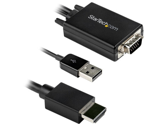 Кабель адаптер VGA к HDMI Startech.com VGA2HDMM2M 2м (6,6 фута) с USB-аудио