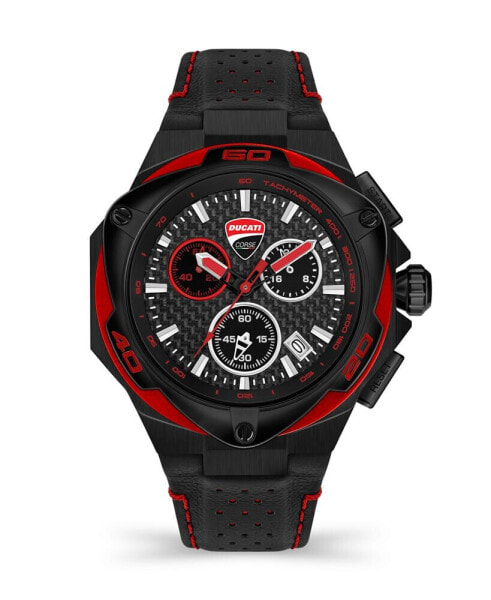 Часы Ducati Corse Quartz Black Leather 49mm