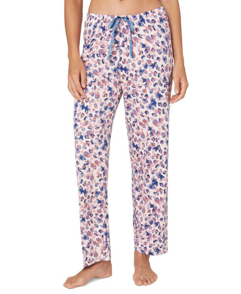 Women's Leo Swirl Printed High-Rise Pajama Pants