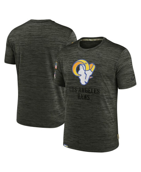 Men's Brown Los Angeles Rams 2022 Salute to Service Velocity Team T-shirt
