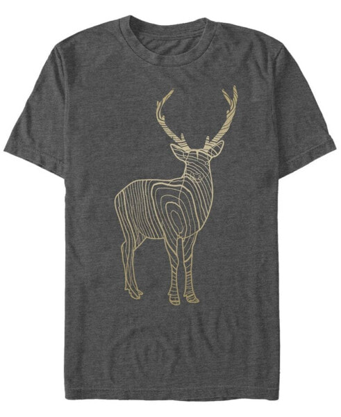 Men's Stag Tree Grain Short Sleeve Crew T-shirt