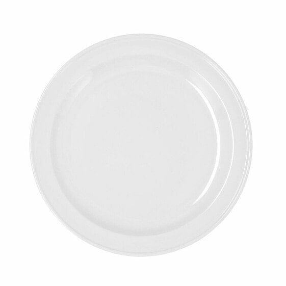 Плоская тарелка Bidasoa Glacial Керамика Белый (Ø 26 cm) (Pack 4x)