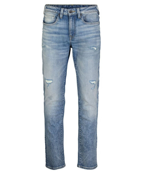 Men's Ash Slim-Fit Stretch Destroyed Jeans