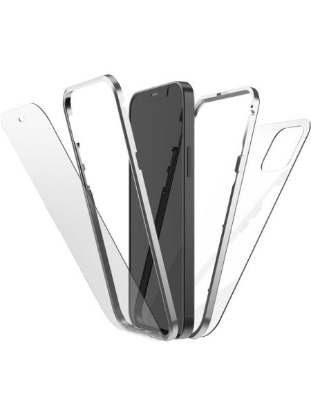 Black Rock Cover 360° Glass für Samsung Galaxy S22 5G Silber