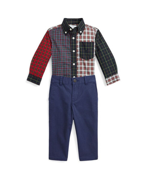 Костюм Polo Ralph Lauren Plaid Fun Shirt и Stretch Chino Pant.