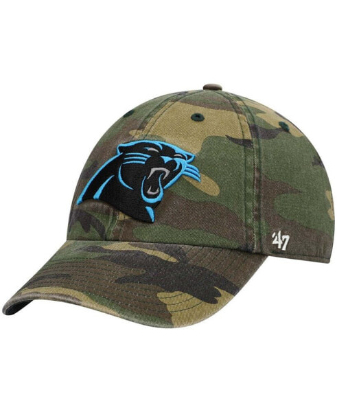 Men's Carolina Panthers Woodland Clean Up Adjustable Cap