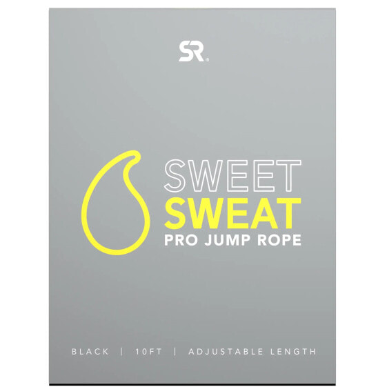 Sports Research, Sweet Sweat Pro, скакалка , черная, 1 штука