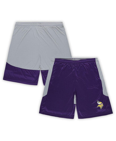 Men's Purple Minnesota Vikings Big Tall Team Logo Shorts