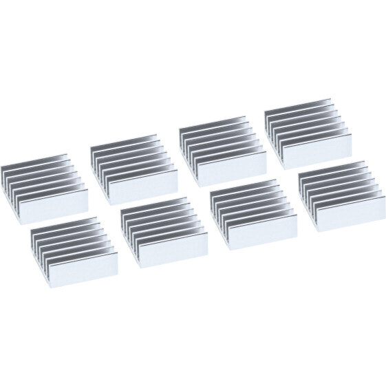 InLine IC chip Sink self adhesive cooling fins - 8 pcs.